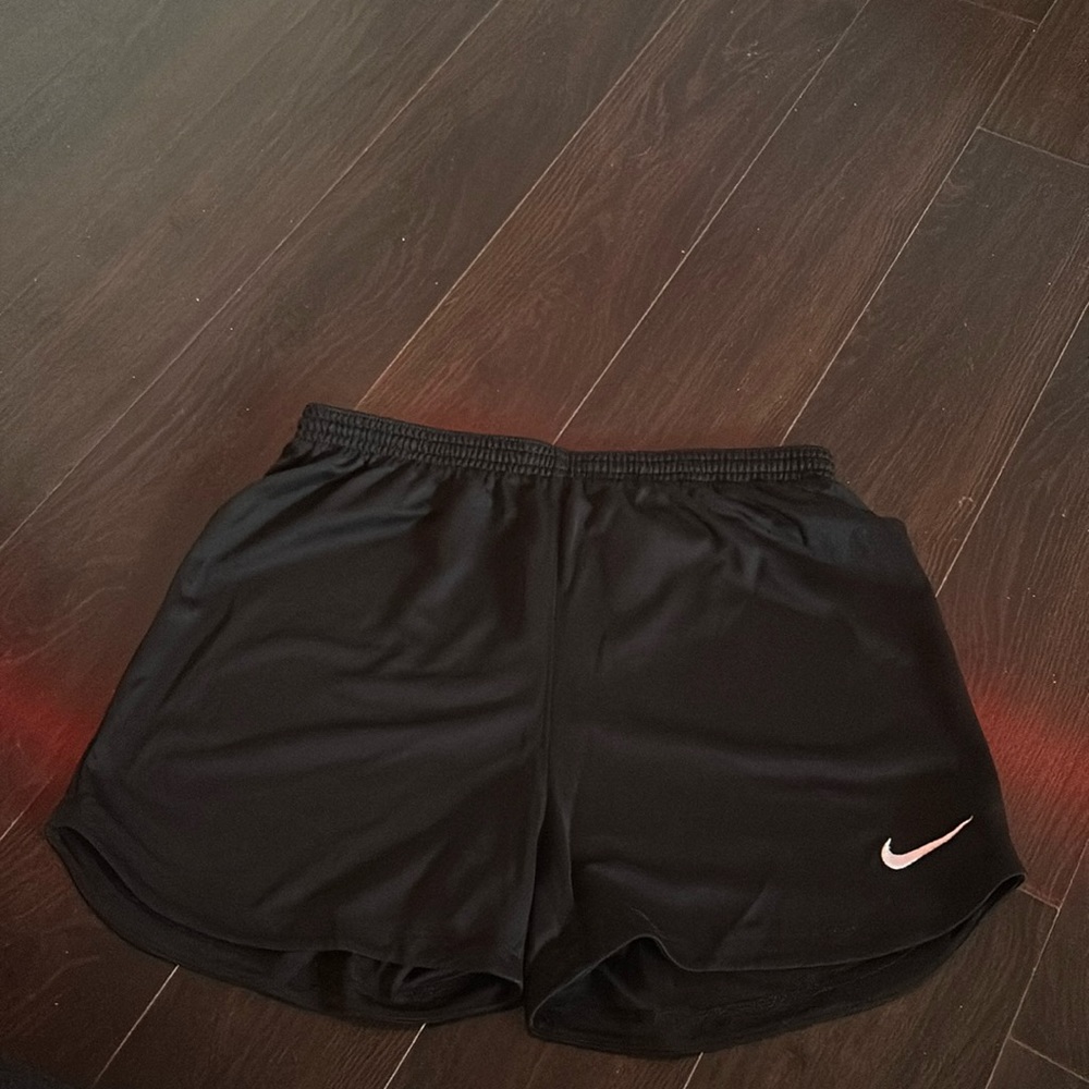 black nike shorts. too big for me